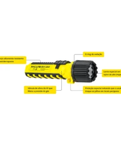 Lanterna Antiexplosão RacLite EX120 — Zona 0 | 235 Lúmens | Certificada INMETRO