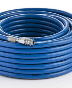 Mangueira para Ar Respiravel | Linha de Ar Mandado 3/8" em PVC com Trama de Poliester, Engate de Dupla Trava